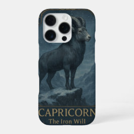 Capricorn Zodiac Art – Celestial Goat iPhone 16 Proケース