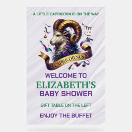Capricorn Zodiac Baby Shower アクリルサイン