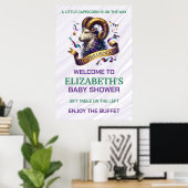 Capricorn Zodiac Baby Shower ポスター (ホームオフィス)