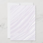 Capricorn Zodiac Baby Shower Lavender and Green 招待状 (裏面)