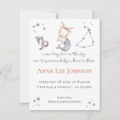 Capricorn Zodiac Birth Announcement シーズンカード (正面)