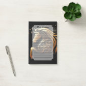 Capricorn Zodiac Gold Horse Astrology ポストイット (オフィス)