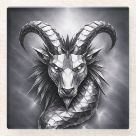capricorn zodiac sign ガラスコースター