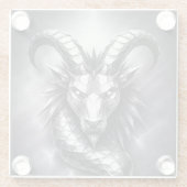capricorn zodiac sign ガラスコースター (裏面)