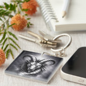 capricorn zodiac sign キーホルダー (正面右)