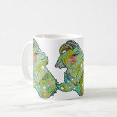 Capricorn Zodiac Sign コーヒーマグカップ (正面左)