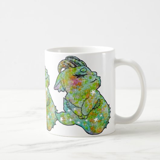 Capricorn Zodiac Sign コーヒーマグカップ (右)