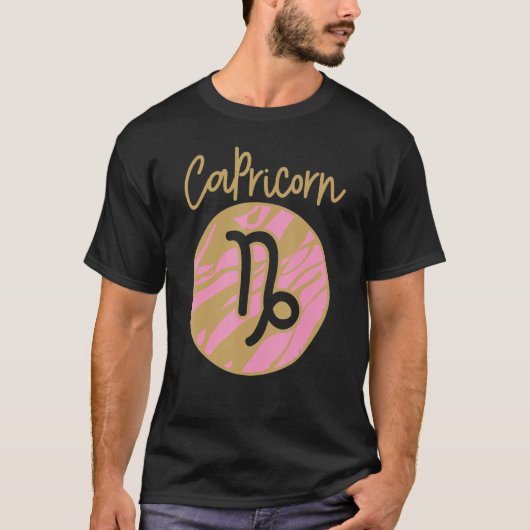 Capricorn Zodiac Sign_2 Tシャツ (正面)