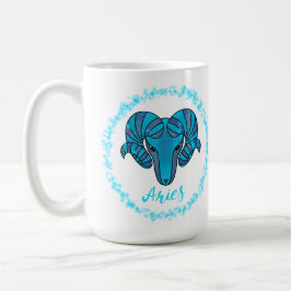 Capricorn zodiac sign Blue Ram コーヒーマグカップ