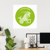 Capricorn, Zodiac Sign, Horoscope, Astrology ポスター (ホームオフィス)