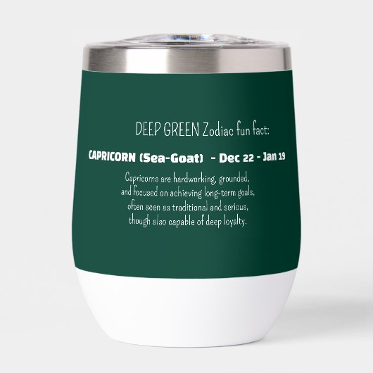 CAPRICORN Zodiac Sign Personality Traits (正面)