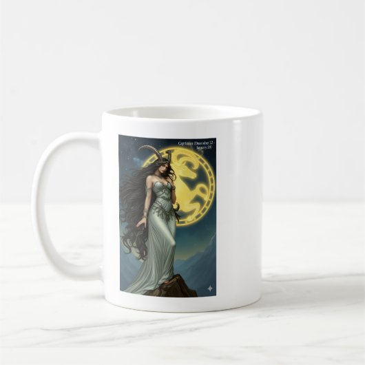 Capricorn Zodiac special Coffee コーヒーマグカップ (左)