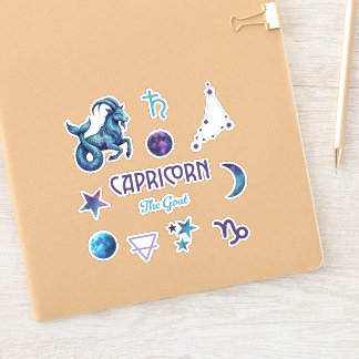 Capricorn Zodiac Sticker Collection シール