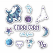 Capricorn Zodiac Sticker Collection シール (正面)