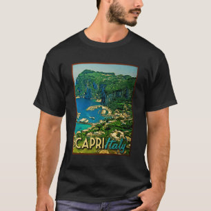 Caprisイタリアのヴィンテージ旅行 Tシャツ