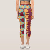 Capris, A multicolor trendy fabric pattern design カプリレギンス (裏面)