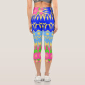 Capris, A multicolor trendy fabric pattern design カプリレギンス (裏面)