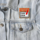 Caps Lockが怒りを解き放つ 缶バッジ (インサイチュ)
