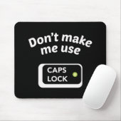 CAPS LOCKを使うな - 面白いマウスパッド マウスパッド (マウス)