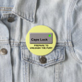 Caps Lock Fury 面白いボタン・バッジ・ユーモア 缶バッジ (インサイチュ)