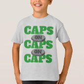 Caps on Caps Video Gaming Tシャツ (正面)