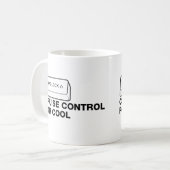 capslock -カッコいいのための巡航制御 コーヒーマグカップ (正面左)