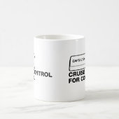 capslock -カッコいいのための巡航制御 コーヒーマグカップ (中央)
