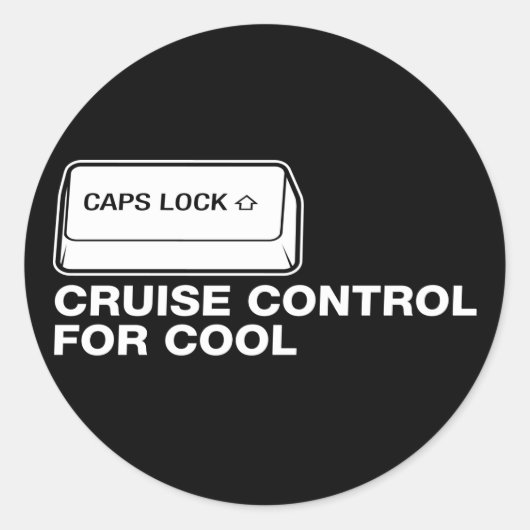 capslock – クルーズコントロークールル ラウンドシール (正面)