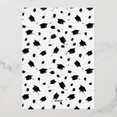 CapsOff卒業お祝い招待状 箔招待状 (裏面)