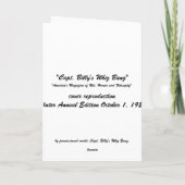 Capt. Billy's Whz Bang – カード (裏面)