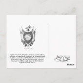 Capt. James調理師ポストカード、Discoverer of Hawaii ポストカード (裏面)