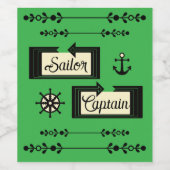 Captain ワインラベル (シングルラベル)