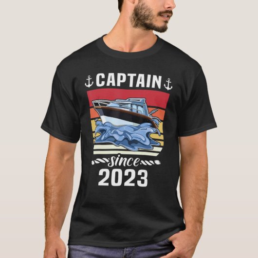 Captain 2023 Boat Driving Licence  Motorboat  Sail Tシャツ (正面)