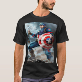 Captain America – Lightning Shield of Freedom Tシャツ