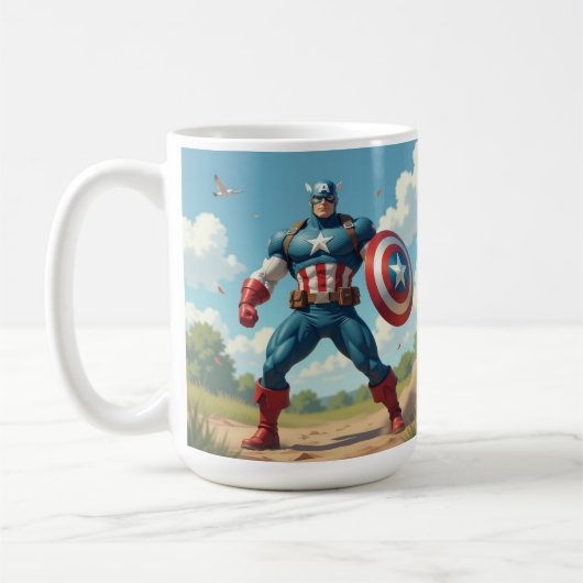 captain american Mug コーヒーマグカップ (左)