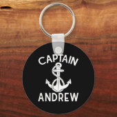Captain Andrew Boating Boat Yacht Ship Anchor  キーホルダー (正面)