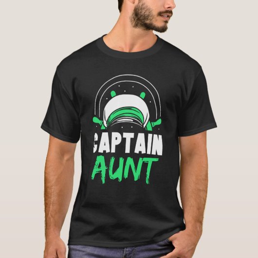 Captain Aunt Yacht Ship Skipper Boat Tシャツ (正面)