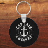 Captain Awesome - Boating Sailing Anchor Nautical キーホルダー (正面)