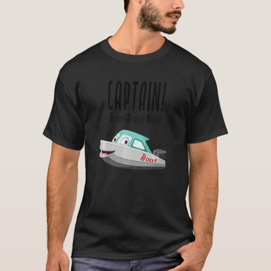 Captain Boat Sailor Seafaring  Captain Tシャツ (正面)