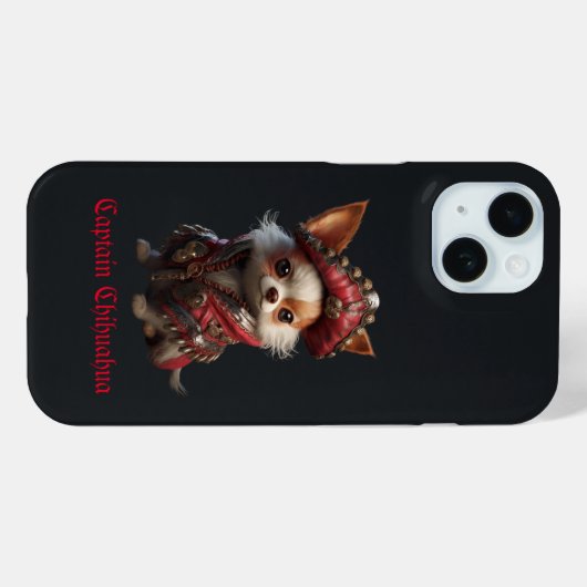 Captain Chihuahua Case-Mate iPhoneケース (裏面 (横))
