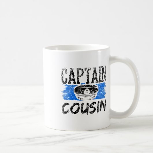 Captain Cousin Yacht Crew Boat Ship  コーヒーマグカップ (右)