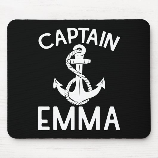 Captain Emma Yacht Sailing Boat Ship Boating  マウスパッド (正面)