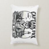 Captain Fox Guardian of Seas Nautical Design アクセントクッション (裏面(縦))