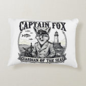 Captain Fox Guardian of Seas Nautical Design アクセントクッション (裏面)
