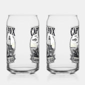 Captain Fox Guardian of Seas Nautical Design ガラス缶 (右)