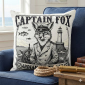 Captain Fox Guardian of Seas Nautical Design クッション