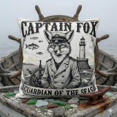 Captain Fox Guardian of Seas Nautical Design クッション