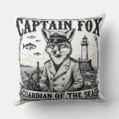 Captain Fox Guardian of Seas Nautical Design クッション (裏面)
