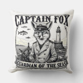 Captain Fox Guardian of Seas Nautical Design クッション (正面)