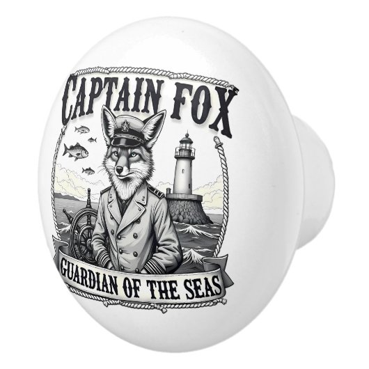 Captain Fox Guardian of Seas Nautical Design セラミックノブ (右)